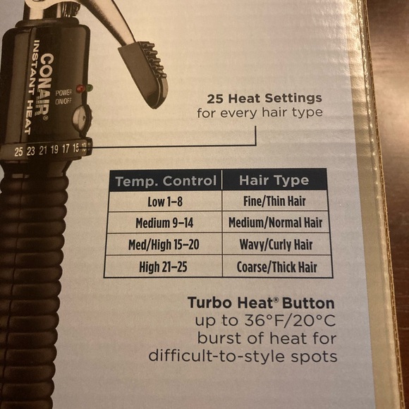 Conair 3/4 in curling iron
Instant Heat - Picture 4 of 4